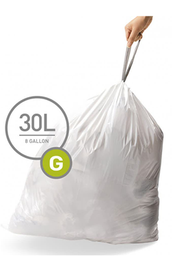 מארז 60 יחידות שקיות G לפח simplehuman : image 1