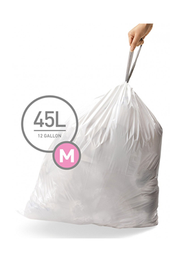 מארז 20 שקיות M לפח simplehuman : image 1