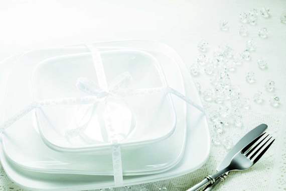 Pure White צלחות קורל (קורנינג) 18 חלקים : image 2 Pure White צלחות קורל (קורנינג) 18 חלקים : image 2