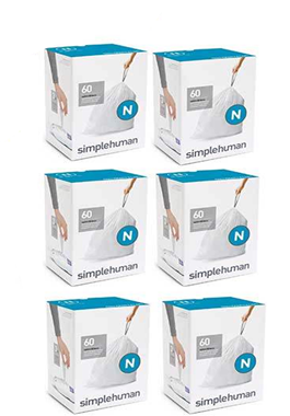 חבילה מאגדת של שקיות P לפח simplehuman 400 יחידות לשנה  : image 1