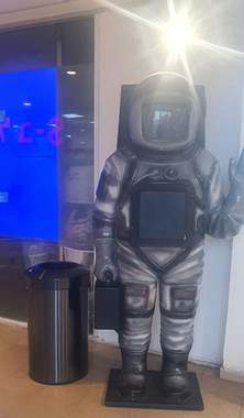 פח אשפה עגול, פתוח,  60 ליטר שחור מטאלי : image 2 פח אשפה עגול, פתוח,  60 ליטר שחור מטאלי : image 2