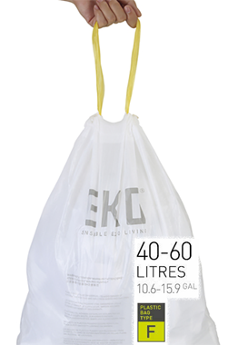 60 שקיות לפח מתאים לפחי EKO לכל סוגי הפחים שקיות אקו לגודל פח 40-60. : image 1
