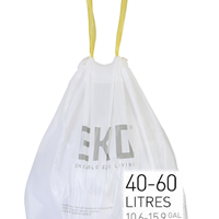 60 שקיות לפח מתאים לפחי EKO לכל סוגי הפחים שקיות אקו לגודל פח 40-60.