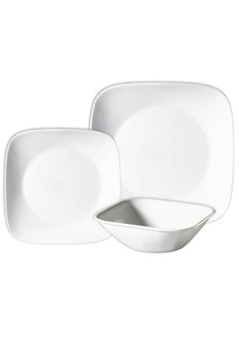 Pure White צלחות קורל (קורנינג) 18 חלקים : image 1 Pure White צלחות קורל (קורנינג) 18 חלקים : image 1